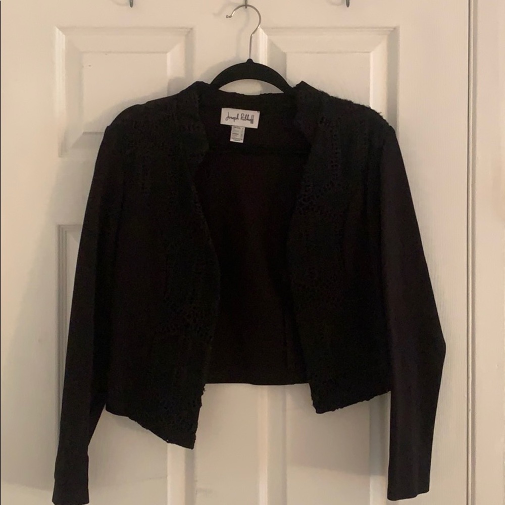 JOSEPH RIBKOFF all black blazer